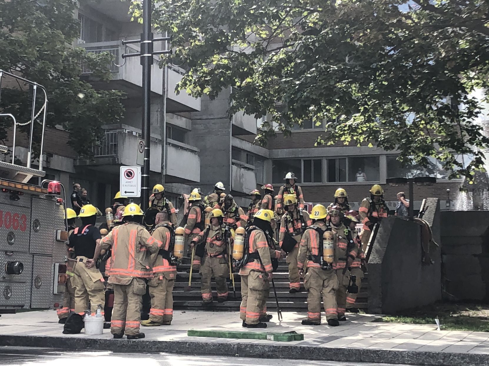 Fire at 150 Dorval Avenue apartment